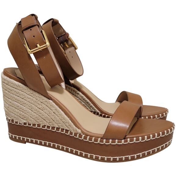 Lauren Ralph Lauren Shoes - Lauren Ralph Lauren Hilarie Ankle Strap Espadrille Sandal Size US 10B Polo Tan